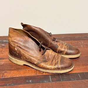 Men's Clarks Brown Leather Shoes - Size 10-1/2